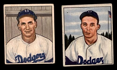 1950 Bowman Brookyln Dodgers, perto da Team Set Brooklyn Dodgers GD+ Dodgers