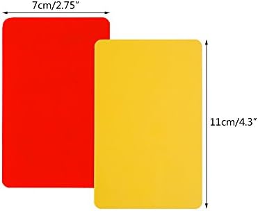 Mudder Sports Árbitros Conjunto de cartão vermelho cartão amarelo e apito do árbitro de metal Whistle for Football Soccer