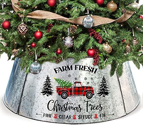 Cola de árvore de Natal de Cocomong Metal 29 polegadas Base de diâmetro, anel de árvore de Natal, colares de árvores de Natal para