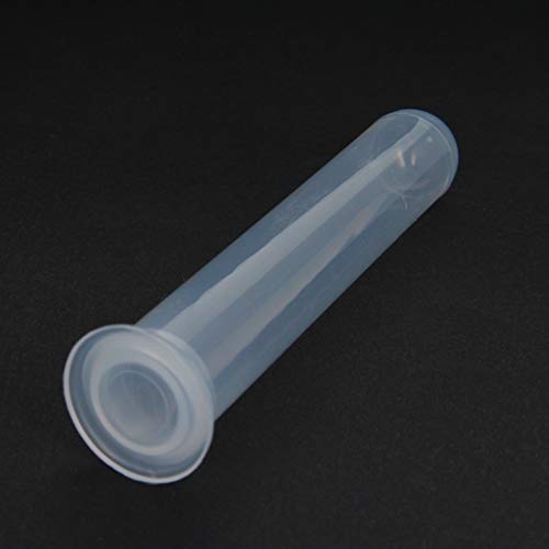 Heyiarbeit 100pcs 20ml Plástico Tubos de centrífuga redonda soquete redondo, fundo cônico, transparente, recipiente de armazenamento