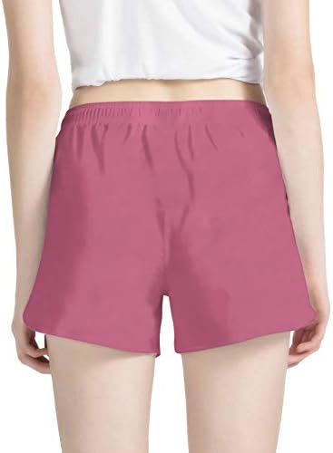 Shorts para mulheres casuais praia praia de praia sólida pijama shorts