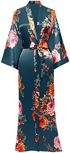 Robe Kimono Robe Babeyond Long Floral Bridesmaid Bachelorette Party Robe 53 polegadas