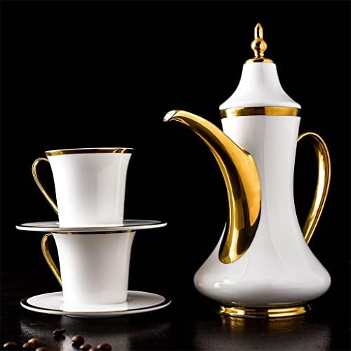 Houkai estilo europeu desenhado linha de ouro de cafeteira de capa de café de caneca de caneca de caneca de cerâmica de caneca cerâmica