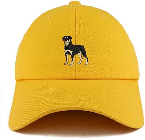 Loja de vestuário da moda Rottweiler cachorro bordado de baixo perfil de algodão macio de chapéu de pai touca de pai