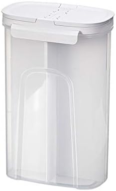 DBYLXMN Caixas de tanques de latas de cozinha de cozinha caixas de jarra de grãos de armazenamento transparente alimentos de