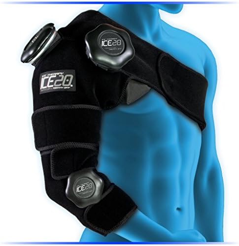 BOWNET ICE20 ARMO COMBO E OMBRO ICELA PACK - Sacos recarregáveis ​​e removíveis ICE20 - Terapia de gelo ombro - Terapia eficaz para lesões e alívio da dor