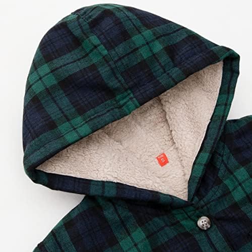 THCREASA GIRLS PLAID SHERPA SHERPA FLANNELATE CATACO BOTOT JAQUETS UP JACETAS QUENTES COM CAPE