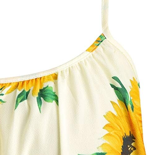 Vestidos de sol Gillberry para mulheres Duas peças Casual Summer Floral Beach Midi Dress