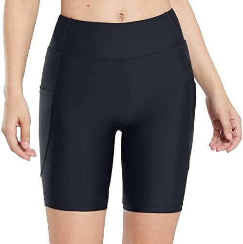 Shorts de ioga de algodão chnnkkaop com bolsos de desenho de barriga calça coreset cintura hip levantando shorts de