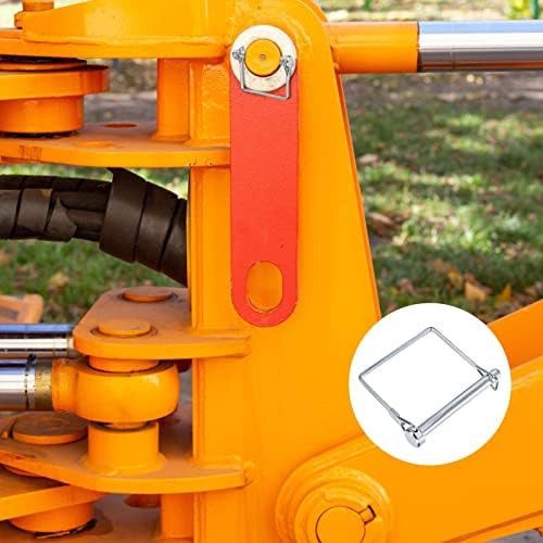 Metallixity Square Safety Coupler Pin 5pcs, pino de travamento do eixo de aço carbono - Para construção de casas, tratores, reboques, caminhões, cortadores de grama