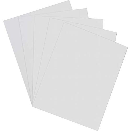 Pacon Card Stock, 8 1/2 polegadas por 11 polegadas, branco, 100 folhas