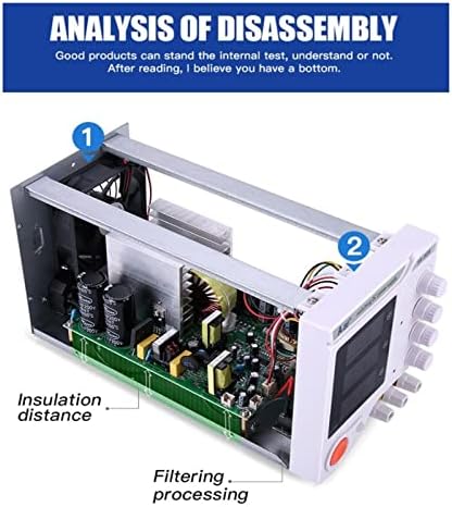 Qytec regulador linear comutação de alimentação de alimentação DC Laboratório ajustável 30V 10A LCD Screen Bench Regulador