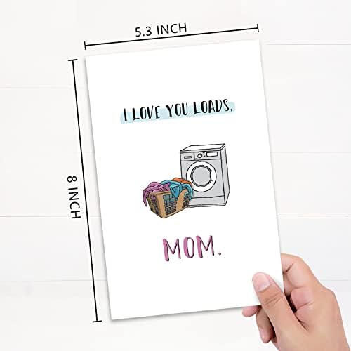 Cartão engraçado do Dia das Mães para ela, Cartão Rude de Aniversário, obrigado por aguentar minha merda
