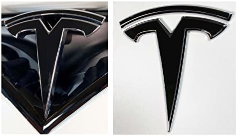 Decalque de logotipo de corte personalizado Wrap para Tesla Model X, 4 PC-SET