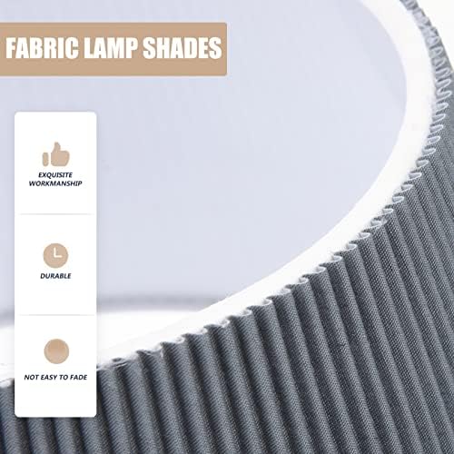Lalafina plissou lampous lumbo de tecido de luminária e27 clipe de abajur em lâmpada lâmpada de lâmpada média para o ornamento