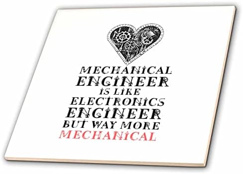 Engenheiro mecânico de 3drose - Comparação de engenharia de petróleo Presente chique engraçado - azulejos
