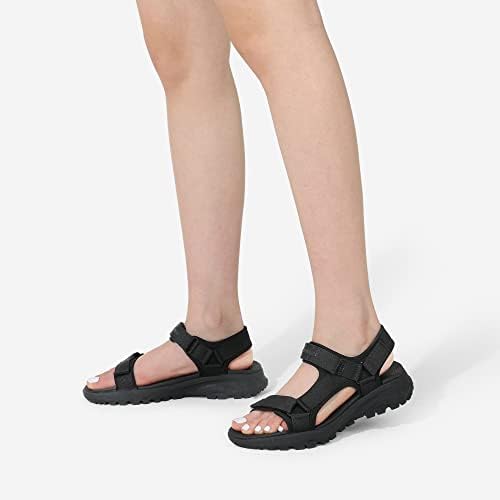Sandálias femininas de pares de sonhos, sandálias de caminhada leve para mulheres, confortáveis ​​sandálias aquáticas de água