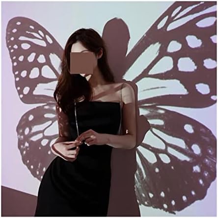Mkdsu Butterfly Projeção Lâmpada Atmosfera Luz Photo Props Aument Projector Night Light Decoração