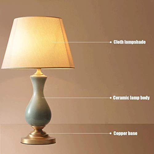 Wybfztt-188 Cerâmica moderna da lâmpada de mesa, lâmpada de mesa para a sala de estar de cabeceira, para quarto, sala de estar, escritório