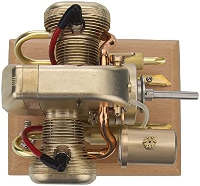 Kit de modelo de motor de combustão interna realista de Genyuu, Modelo de motor de motor em miniatura em miniatura