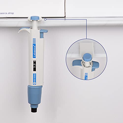 Controlador de pipetor de canal único Labasics, pipeta de micropipeta de volume variável ajustável com cone de ponta substituível