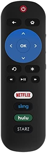 RC280 Replace Standard IR Remote Control fit for TCL ROKU TV Smart HDTV with 4 App Key 32S3850P 28S3750 40FS3800 48FS3700