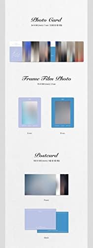 Kwon Eun bi - color [a+b ver.] 2 álbuns+pré -ordem benefícios limitados+bolsvos k -pop e -book, 3ea bolsvos adesivos para toploader, fotocards