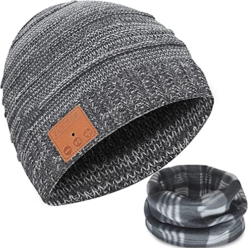 Gorro de zecrek bluetooth, chapéu de inverno feminino masculino, estoque de meias de Natal presentes para homens mulheres