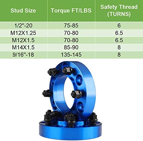 RYING 4PCS 6X5.5 Spacers de rodas para Tacoma Tundra 4 Corredor, 6 llug 1,5 polegada 6x139,7 mm Spacers de roda Hubcentric
