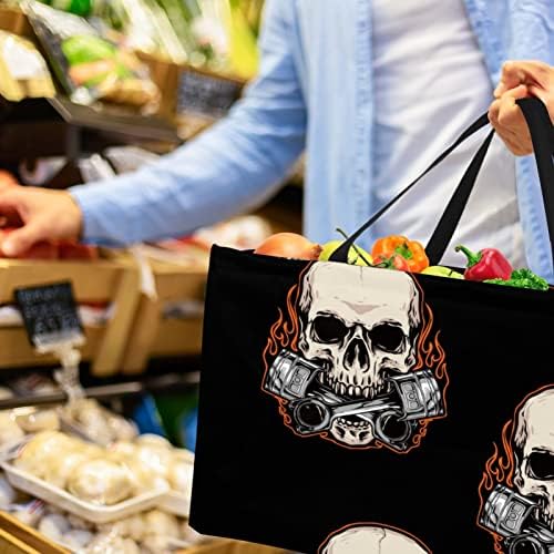 Bolsas de supermercado reutilizáveis ​​de Lorvies, padrão de palmeira preguiçoso Palm.