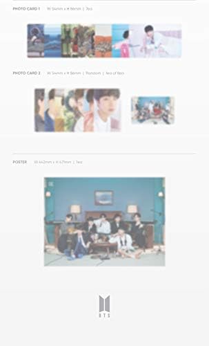BTS - Be Album+On Pack Poster+Conjunto de fotocards extras de holograma