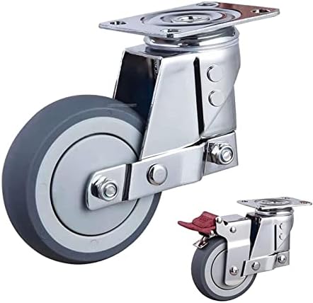 RFXCOM Silent Amomando Roda Universal com roda de mola Anti-sísmico Caster, para equipamentos pesados, portão, rodízios industriais 1pcs