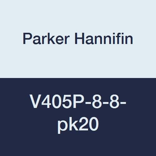 Parker Hannifin V405P-8-8-PK20 Válvula de caminhão com alça redonda, fio feminino de 1/2 feminino x 1/2.