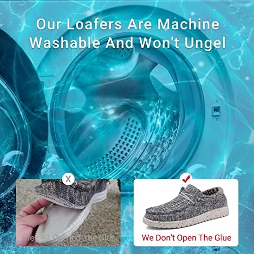 Mensagens de máquina lavável por máquina, mocassins casuais, homens deslizam em sapatos de barco confortáveis ​​e respiráveis