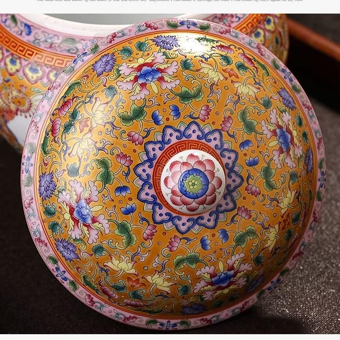 Ldchnh Jingdezhen Cerâmica Pot Pote de chá de cerâmica Jarra de cerâmica Tanque de armazenamento antigo Pu'er Tea Caddy