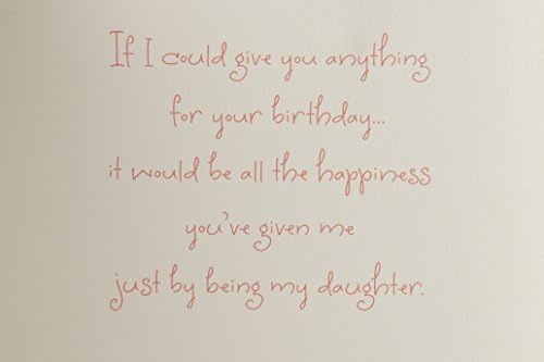 Cartão de aniversário da Hallmark para filha