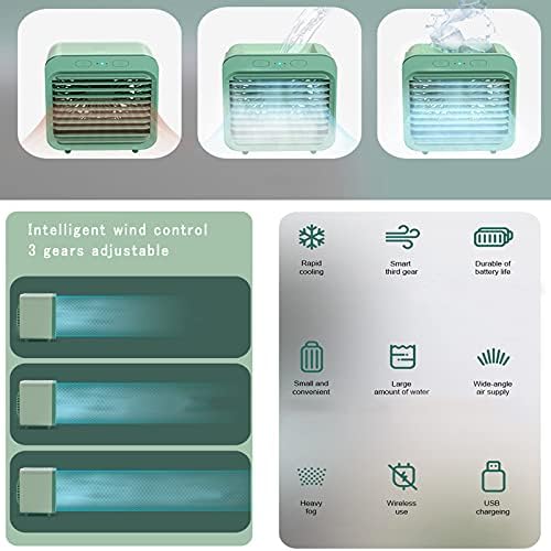 Cooler de ar multifuncional jubangliano, mini portátil portátil Ultra-Quiet evaporativo Resfriador de ar USB 4W 5V 2400 MA Frinha de