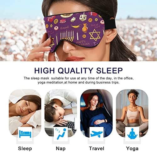 Hanukah Purim Pesach Sukot Rosh-Hashanah Máscara de Sleep de tecido para olhos de pássaro, vendimento, máscara de olho