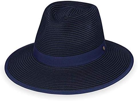 Wallaroo Hat Company Gabi Ponytail Fedora - UPF mais de 50 anos - leve - ajustável - embalável - médio