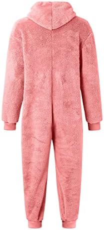 Macacão adulto pijama macacão pijama para homens mulheres inverno moletons longos de manga longa pjs lã zíper loungewear