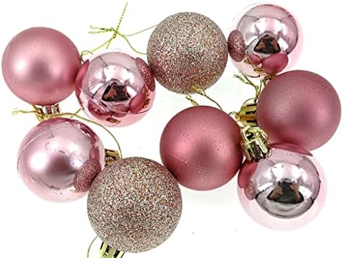 Alimitopia 24pcs Bola de Natal Bobalhos, 1,6 Cores variadas de 1,6 Espelhe as bolas de pendura de superfície para decoração de árvores de Natal)