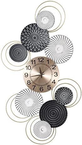 Clock de parede decorativo grande de serra, 36 polegadas silenciosas de relógio de parede de parede de metal de 36 polegadas