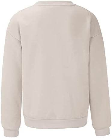 Ihgftrth feminino topo camisetas casuais com suéteres casuais de bolso camisetas de manga longa tamis de camisetas tops blusas