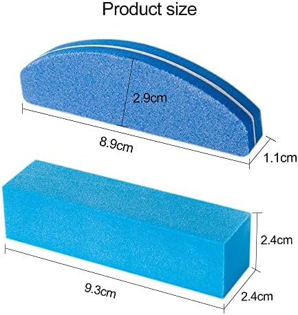 Coepmg 5pcs Professional UNIG Arquivo de lixa de esponja de lixa de lixa de unhas com polimento e polimento Manicure Sandpaper Tool Set