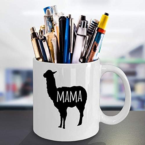 Mama llama caneca 11oz 15oz novidade presente bebê chá de bebê xícara de café para mães presentes sem drama silhueta de chill silhuette nova mãe mamãe mamãe lama