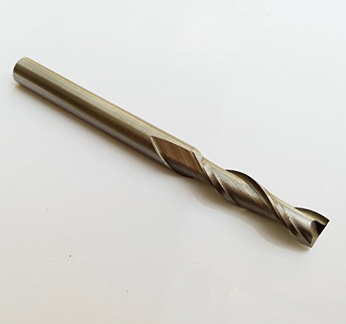 5pcs Extra Long 5mm 2 Flauta HSS e Bit CNC de moinho de extremidade de alumínio estendida