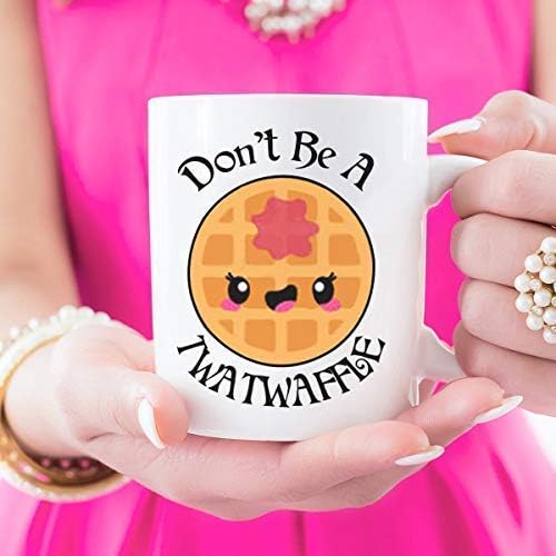 Presente hilário Não seja uma caneca twatwaffle - engraçado ofensivo humor adulto vulgar Twat Waffle Cheve Tea Caneca