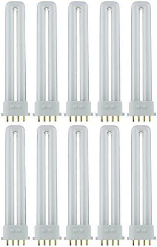 SUNLITE PL13/E/SP27K/10PK 4 pinos fluorescentes 13W 2700k Warm White U em forma de PL CFL Twin Tube Plugin Bulbas com base 2GX7