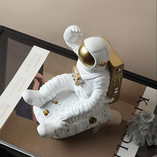 Livros de Astronauta Livro Termina para Prateleiras Casa Decorativa Decorativa Prateleira Resina Spaceman estátua Bookend