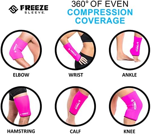 Freeze Sleeve Cold Therapy Compression Sleeve - Camo - Xlarge - Manga de alívio da dor natural para músculos e articulações